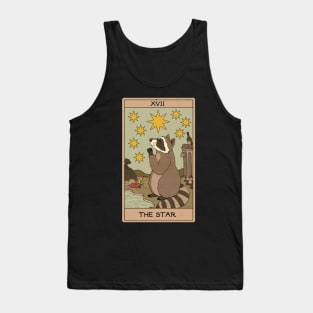 The Star - Raccoons Tarot Tank Top